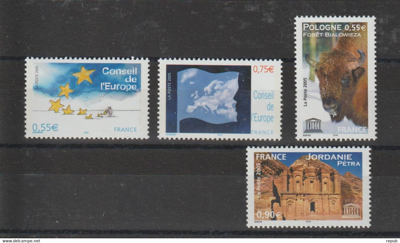 France Service 2005 130 à 133, 4 Val ** MNH - Nuovi