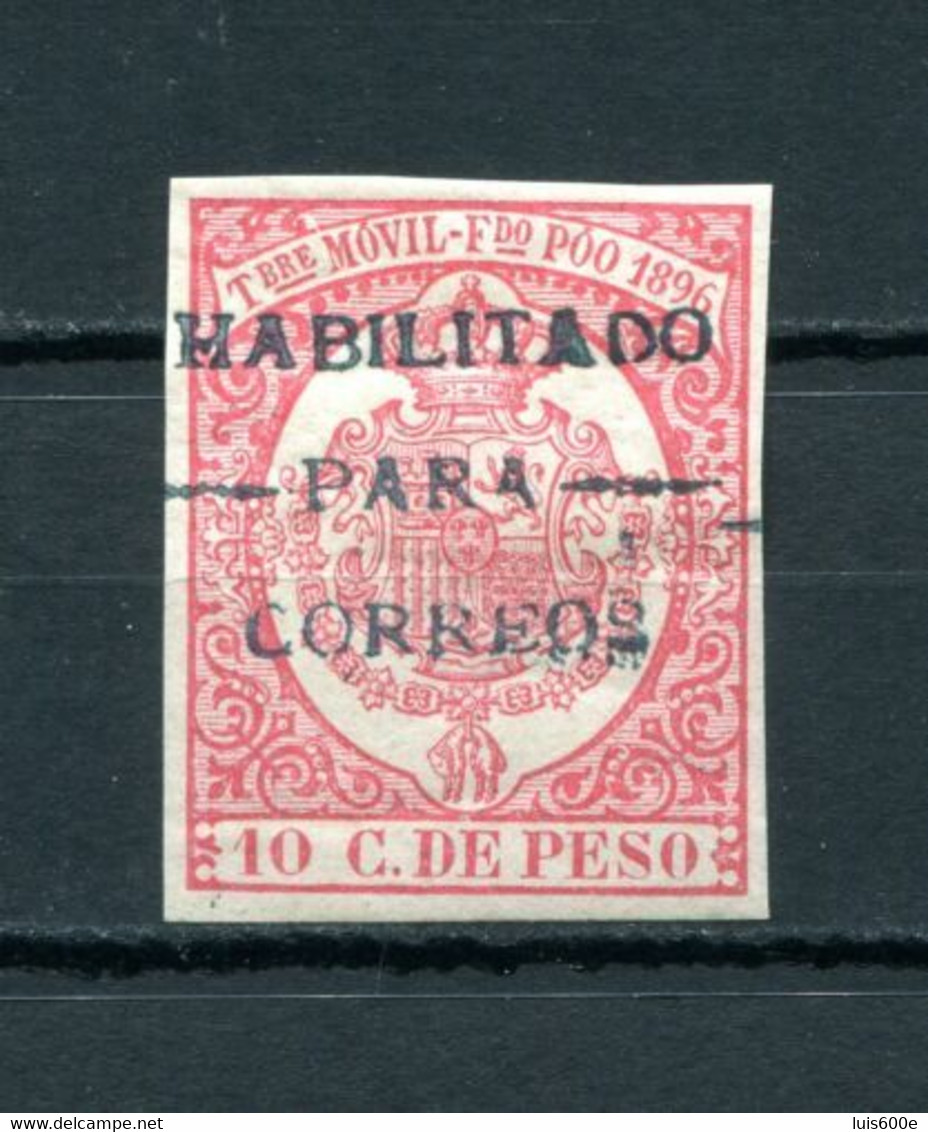 1898.FERNANDO POO.EDIFIL 41Ba*.NUEVA CON FIJASELLOS(MH).CATALOGO 90€ - Fernando Po