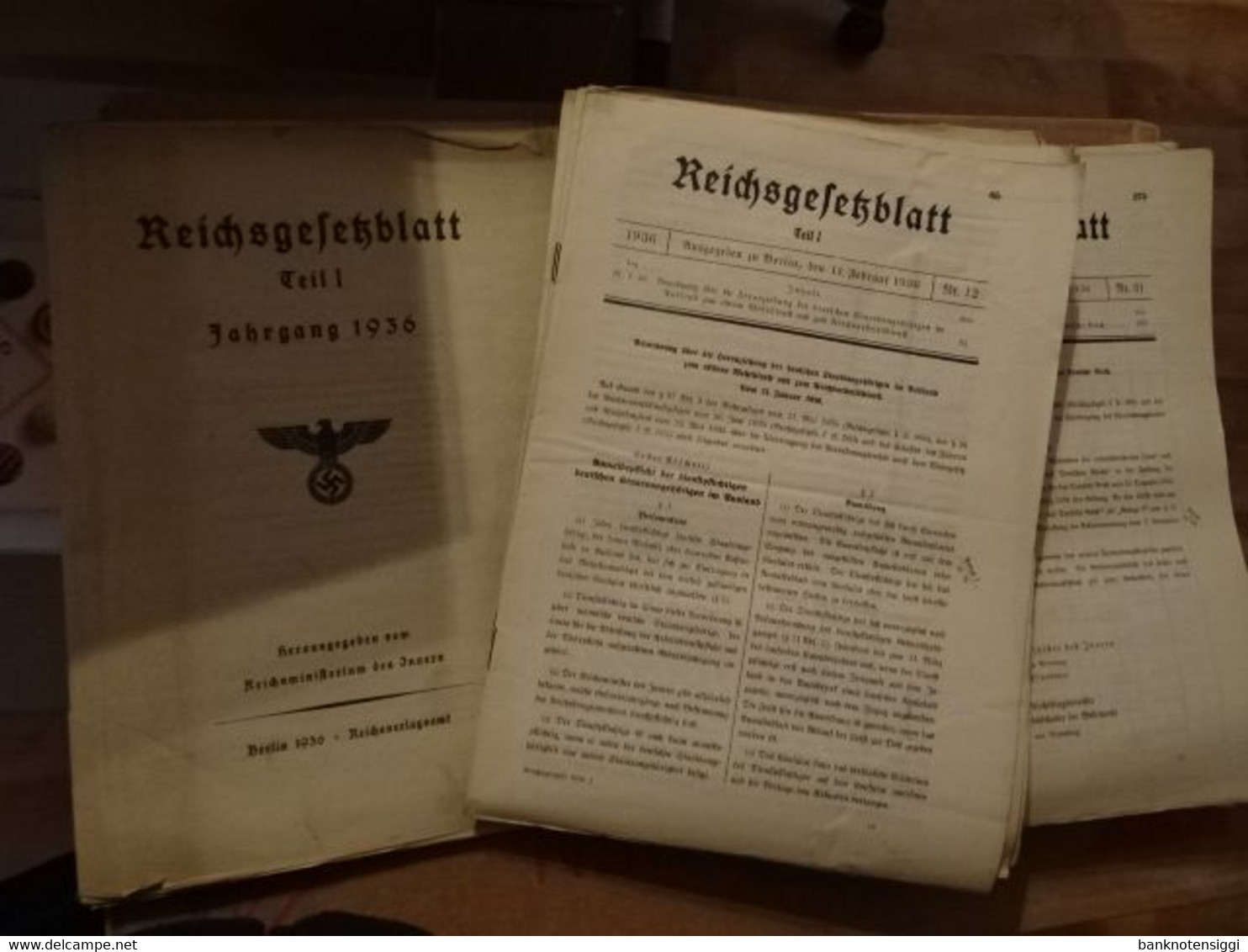 Reichsgesetzblätter Jahrgang Nr.1 - 111  1938 - Política Contemporánea