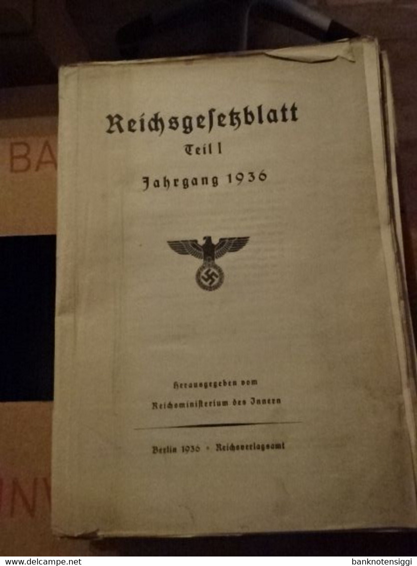 Reichsgesetzblätter Jahrgang Nr.1 - 111  1938 - Contemporary Politics