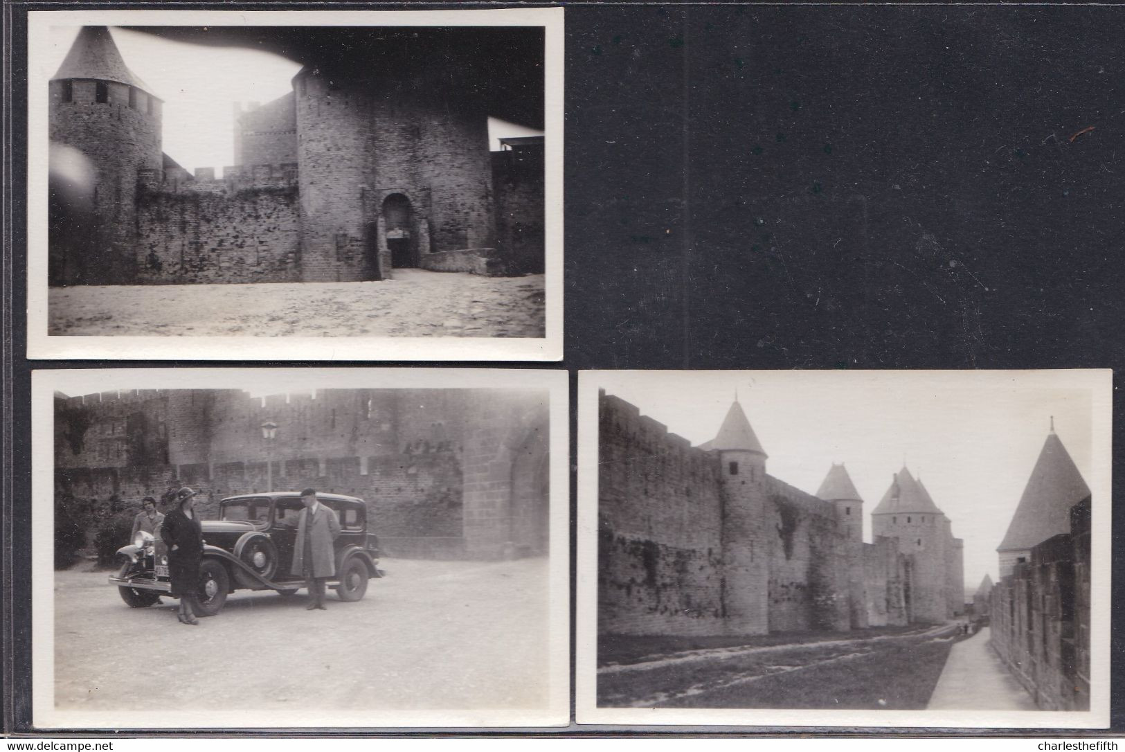 3 X VIEILLE PHOTO CARCASSONNE - Oldtimer - Lieux