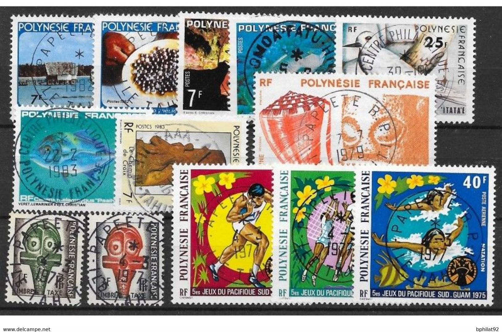 !!! POLYNÉSIE FRANÇAISE : LOT D'OBLITÉRATIONS SÉLECTIONNÉES - Used Stamps