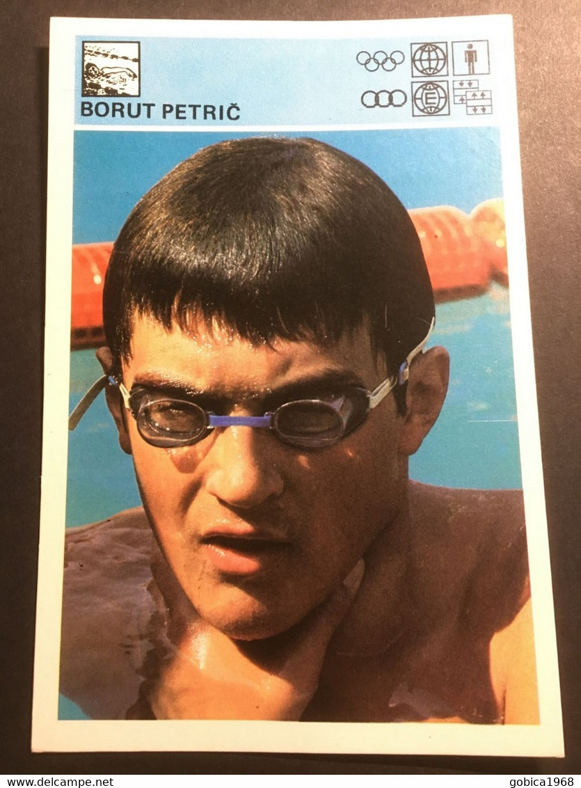 SVIJET SPORTA Card ► WORLD OF SPORTS ► 1980. ► BORUT PETRIČ ► No. XI/1980 ► Swimming ◄ - Natation