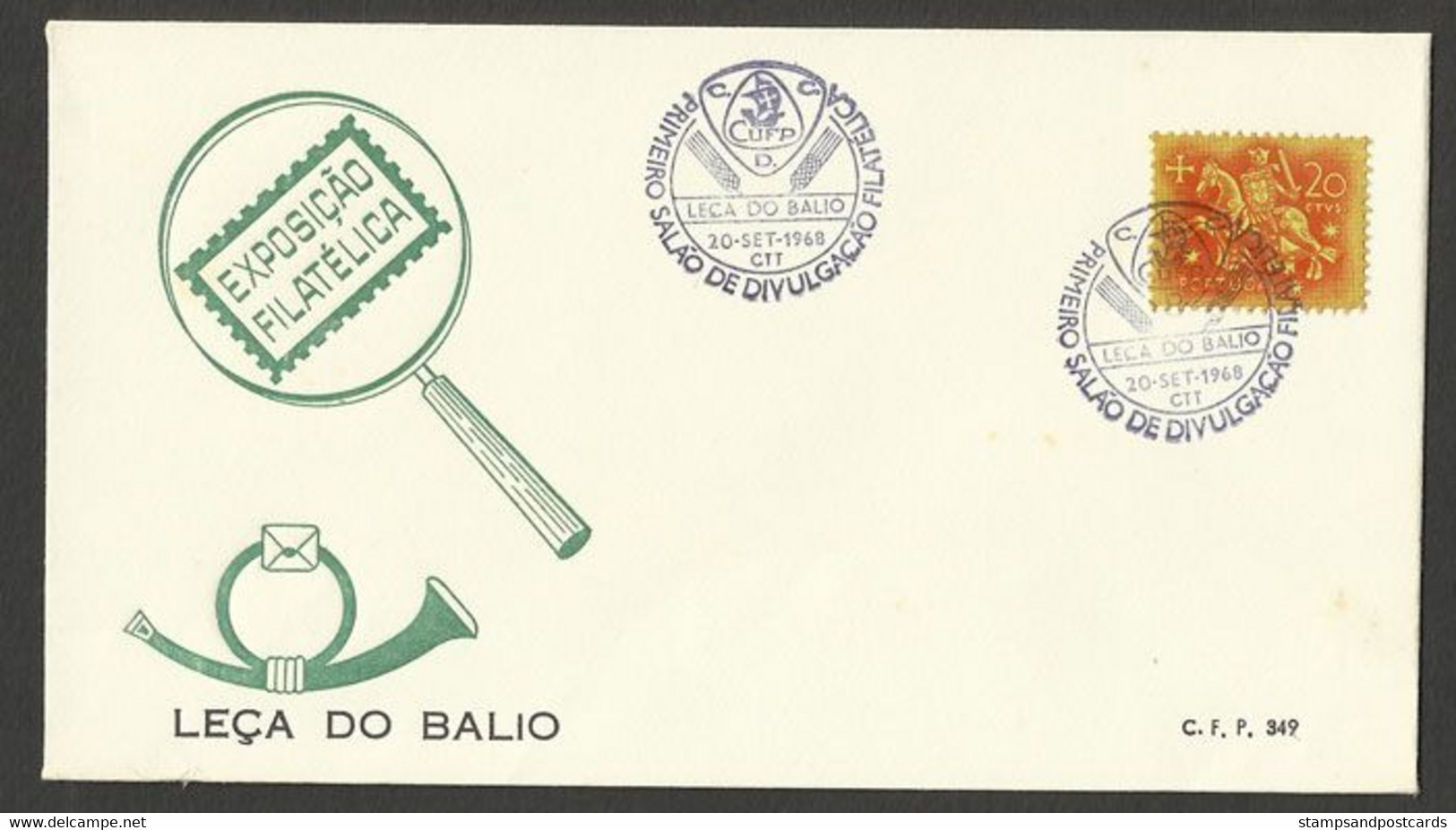 Portugal Cachet Commemoratif Expo Philatelique Leça Do Balio 1968 Philatelic Expo Event Postmark - Flammes & Oblitérations