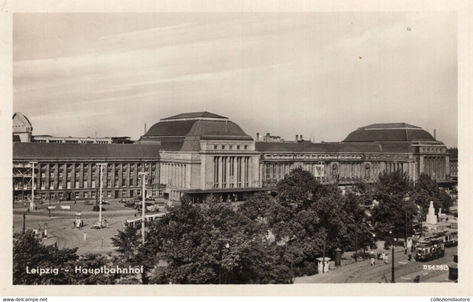 GERMANY - LEIPZIG -  HAUPTBAHNHOF - STAZIONE - CARTOLINA FP SPEDITA NEL 1955 - Strasburg