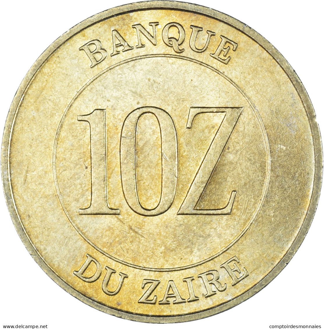 Monnaie, Zaïre, 10 Zaïres, 1988 - Zaire (1971 -97)