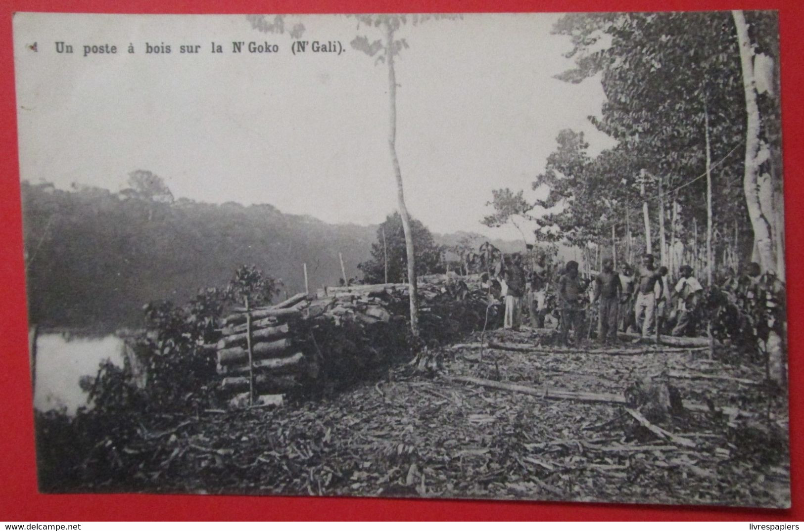 Congo Poste Bois N'goko ( N'gali) Cpa - Congo Français