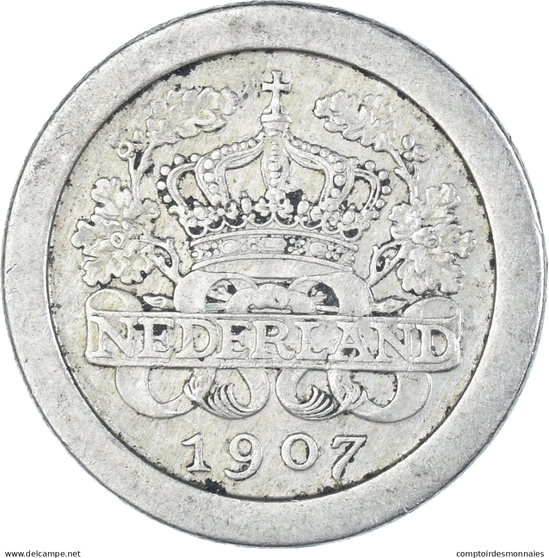 Monnaie, Pays-Bas, 5 Cents, 1907 - 5 Centavos