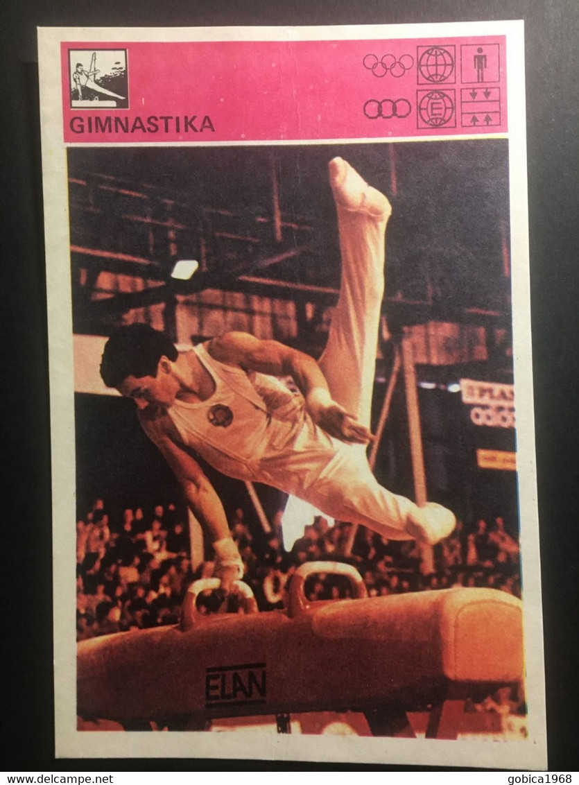 SVIJET SPORTA Card ► WORLD OF SPORTS ► 1981. ► GIMNASTIKA ► No. 250 ► Gymnastics ◄ - Gymnastics