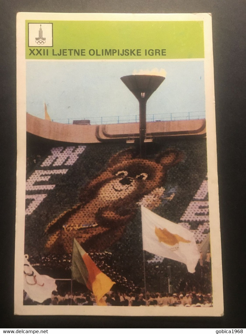 SVIJET SPORTA Card ► WORLD OF SPORTS ► 1980. ► XXII SUMMER OLYMPIC GAMES MOSCOW ► No. XI/1980 ► Olympics ◄ - Trading-Karten