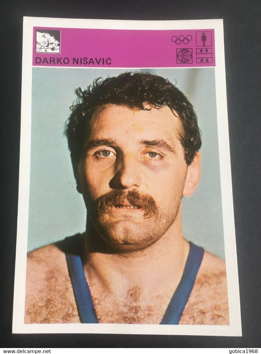 SVIJET SPORTA Card ► WORLD OF SPORTS ► 1981. ► DARKO NIŠAVIĆ ► No. 275 ► Wrestling ◄ - Trading Cards