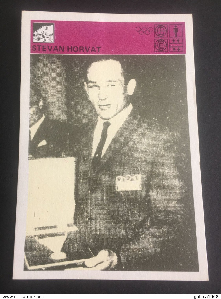 SVIJET SPORTA Card ► WORLD OF SPORTS ► 1981. ► STEVAN HORVAT ► No. 204 ► Wrestling ◄ - Trading Cards