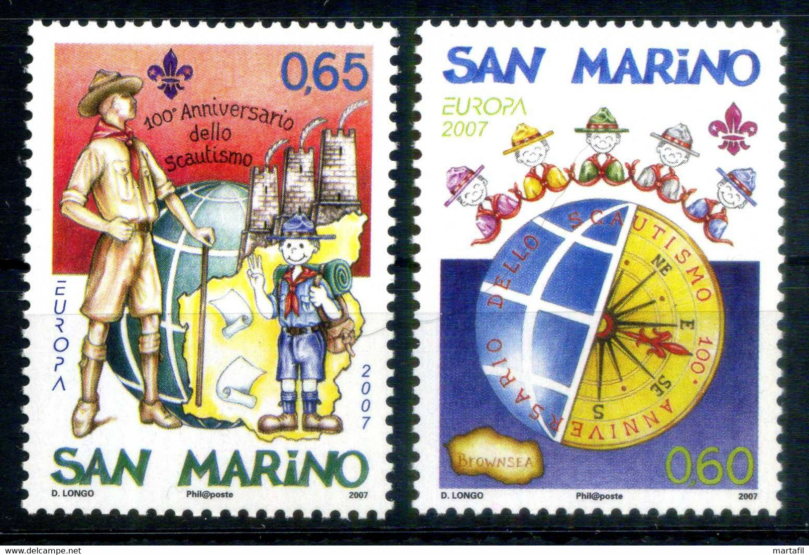 2007 SAN MARINO SET MNH ** 2147/2148 Europa - Neufs