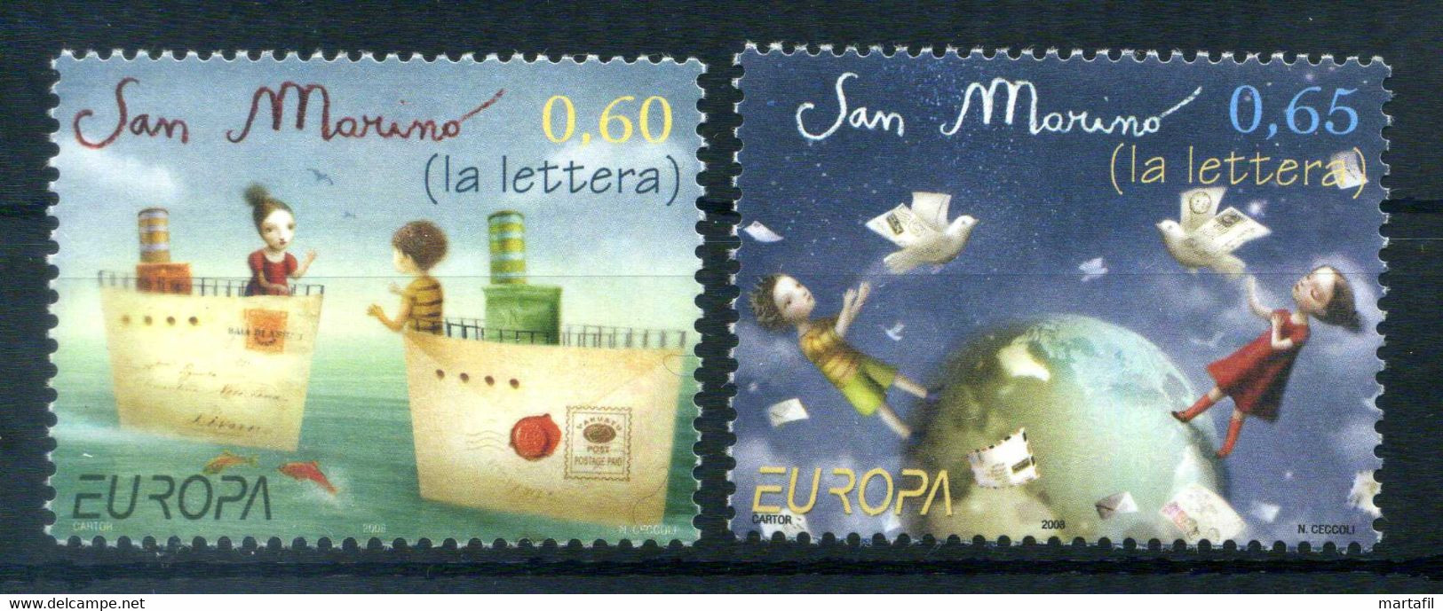 2008 SAN MARINO SET MNH ** 2185/2186 Europa - Ongebruikt