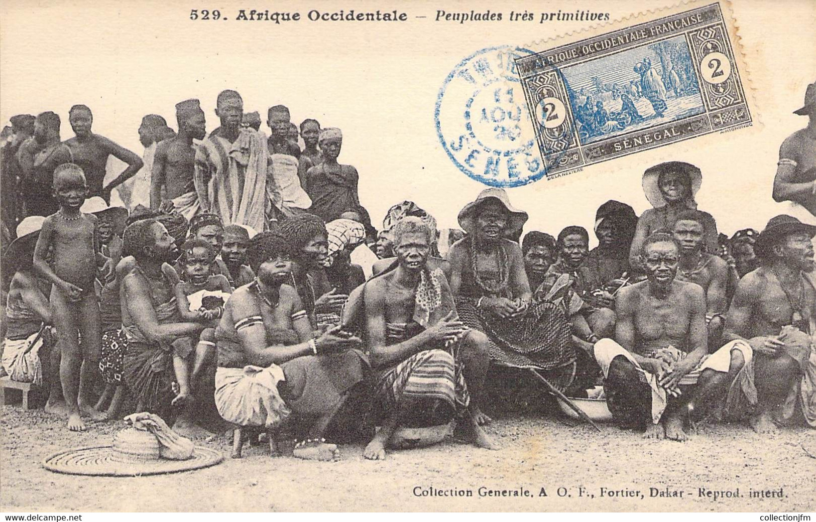 CPA SENEGAL / Ed. FORTIER / Peuplades Très Primitives - Guinée Française