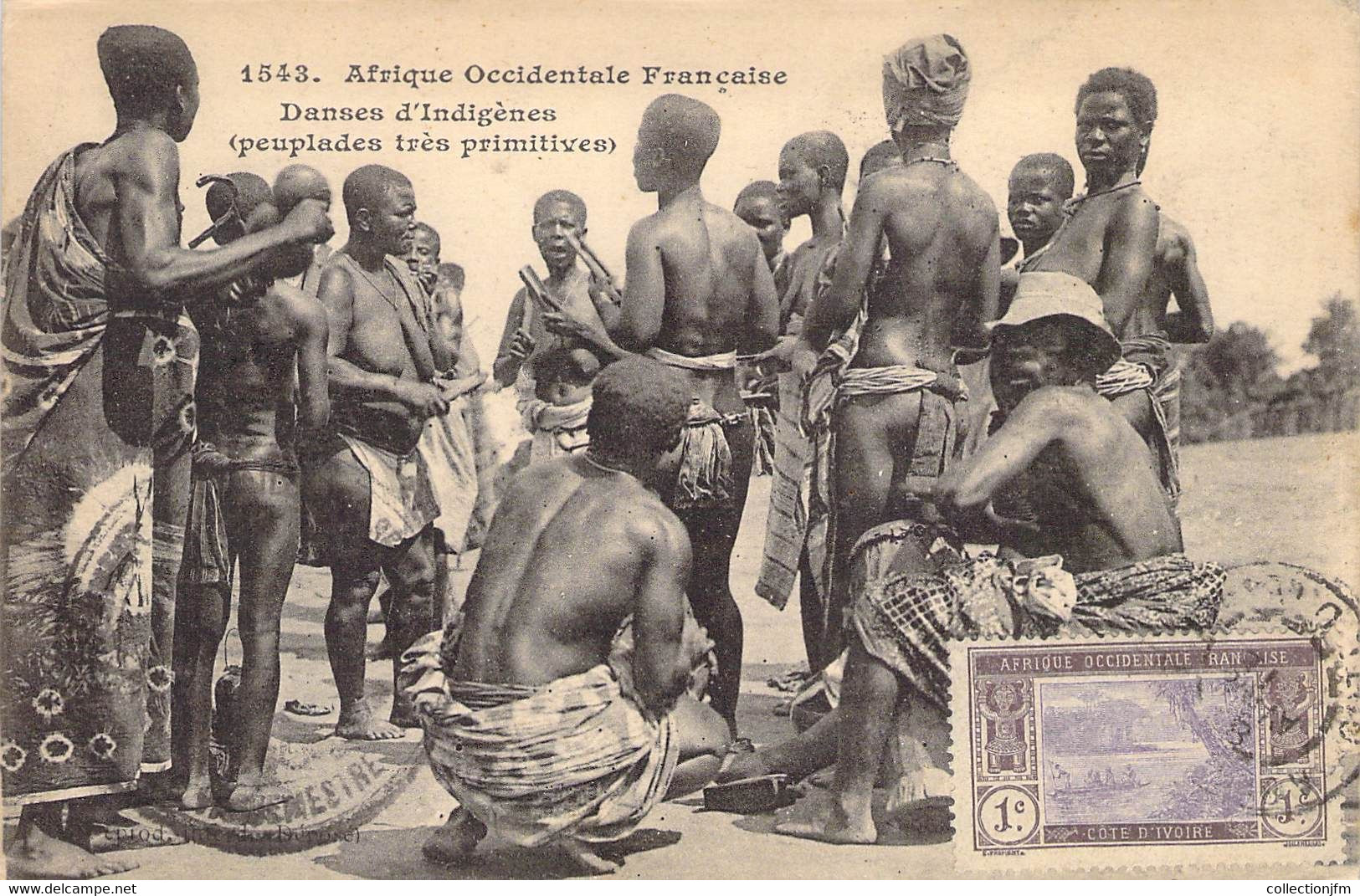 CPA COTE D IVOIRE / Ed. FORTIER / Danses D'Indigènes - Côte-d'Ivoire