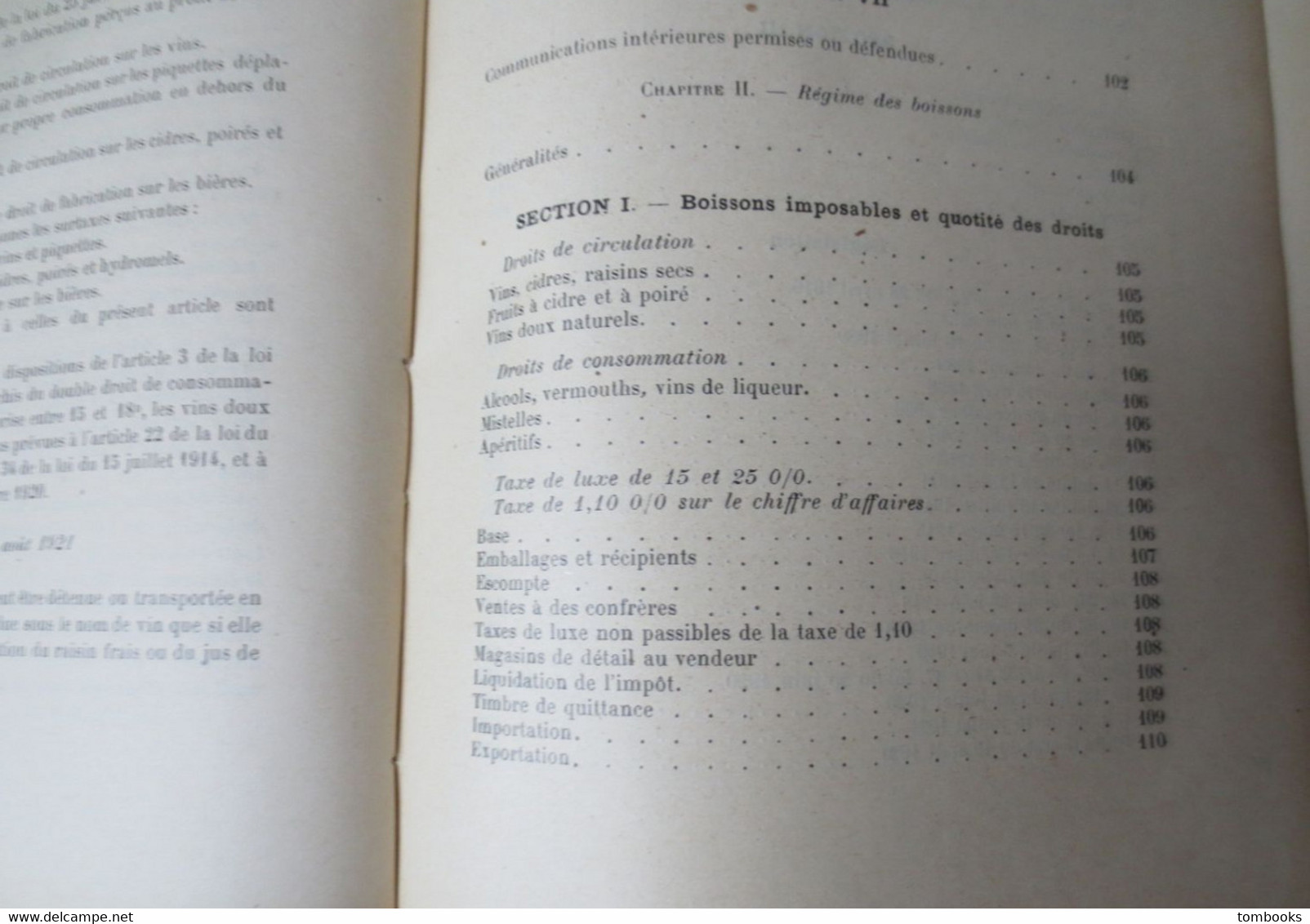 La Régie et le commerce des Boissons - Droits et Obligations des Marchands en gros et des débitants - Henry Turpin -