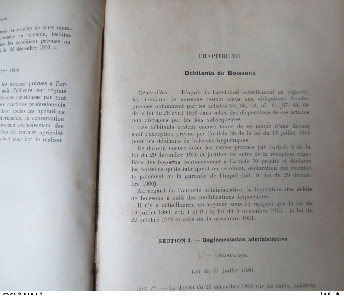 La Régie et le commerce des Boissons - Droits et Obligations des Marchands en gros et des débitants - Henry Turpin -