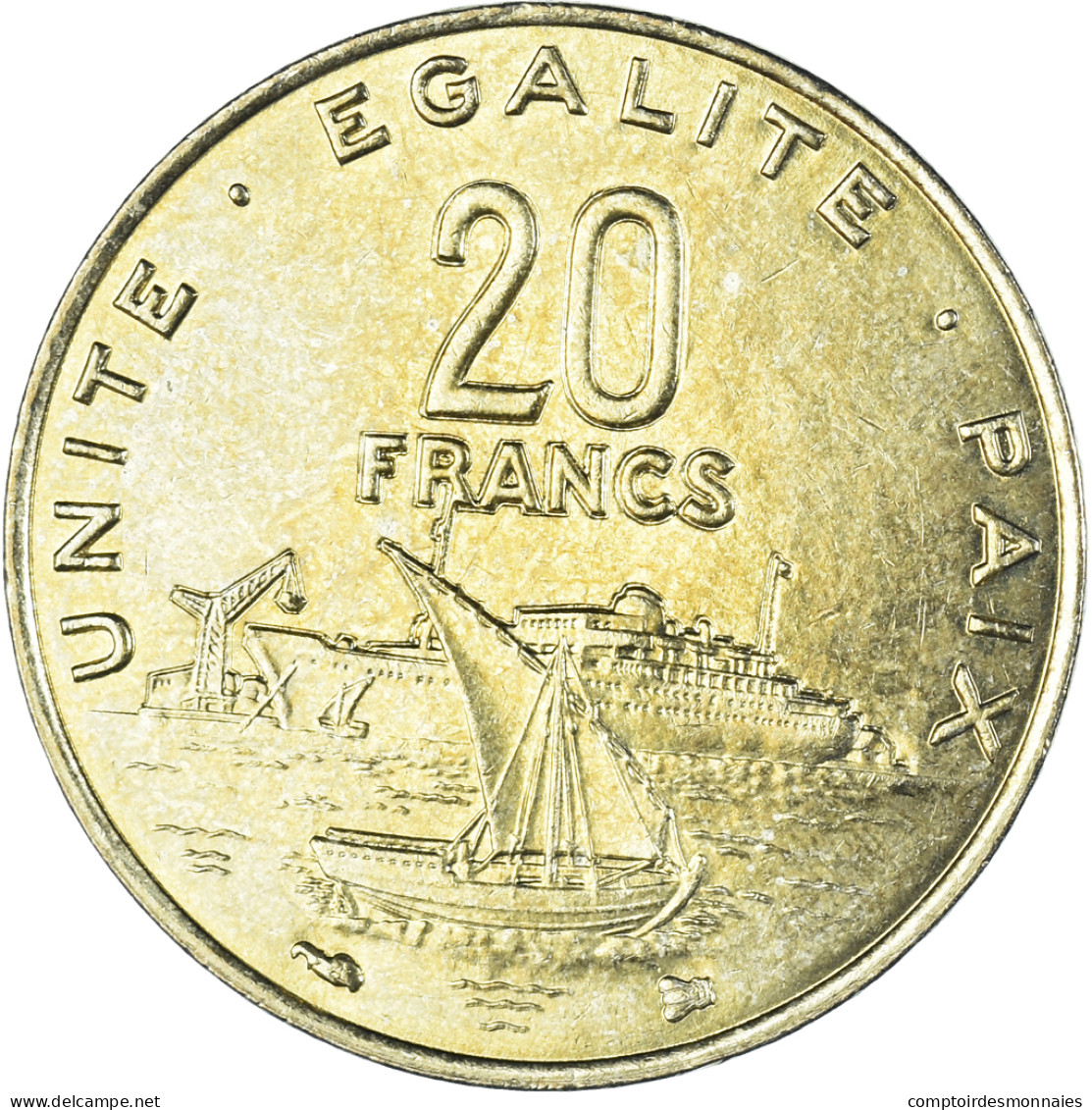 Monnaie, Djibouti, 20 Francs, 1999 - Dschibuti