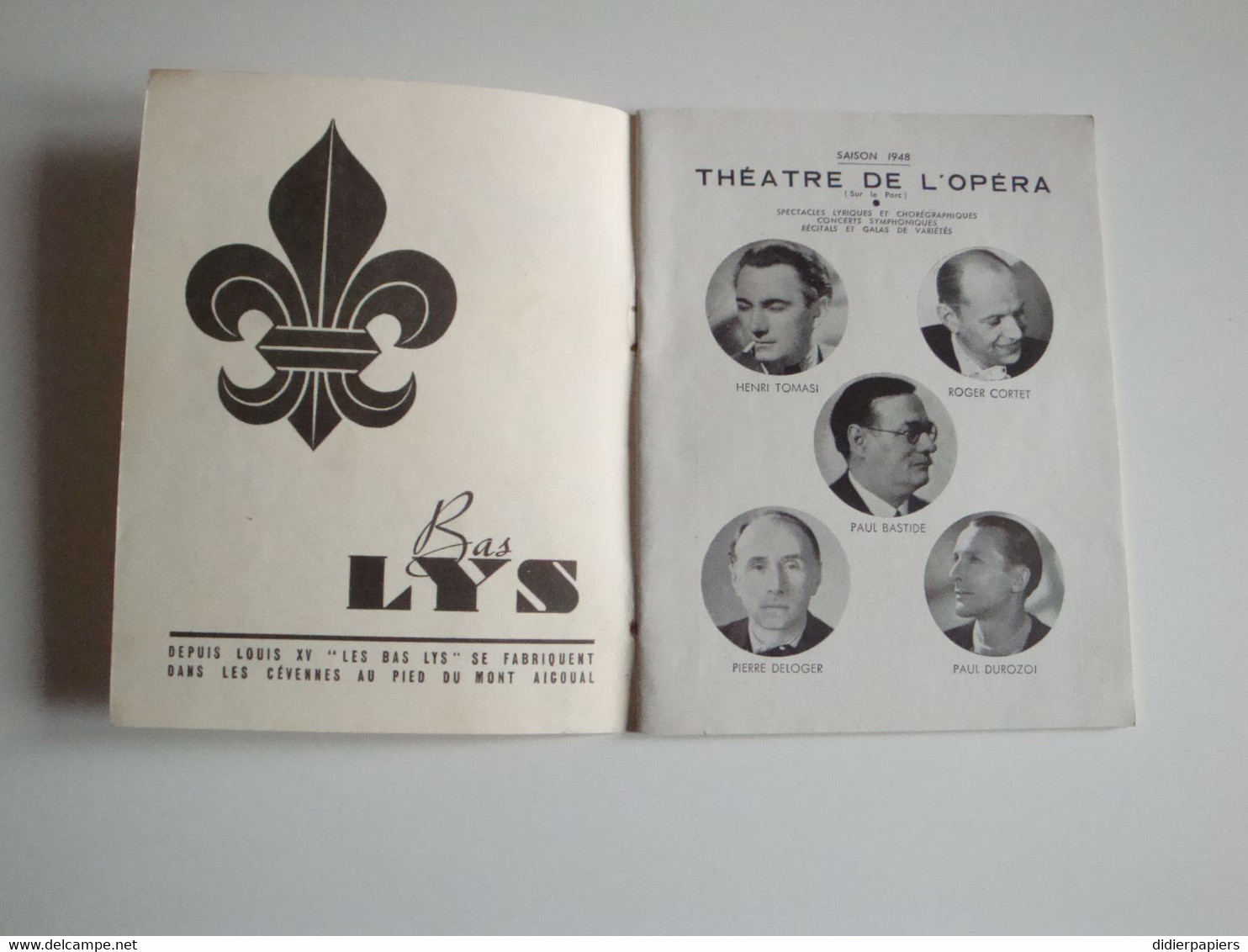 Théâtres Du Casino,VICHY,saison 1948,gala Chorégraphique Entre Deux Rondes - Programme