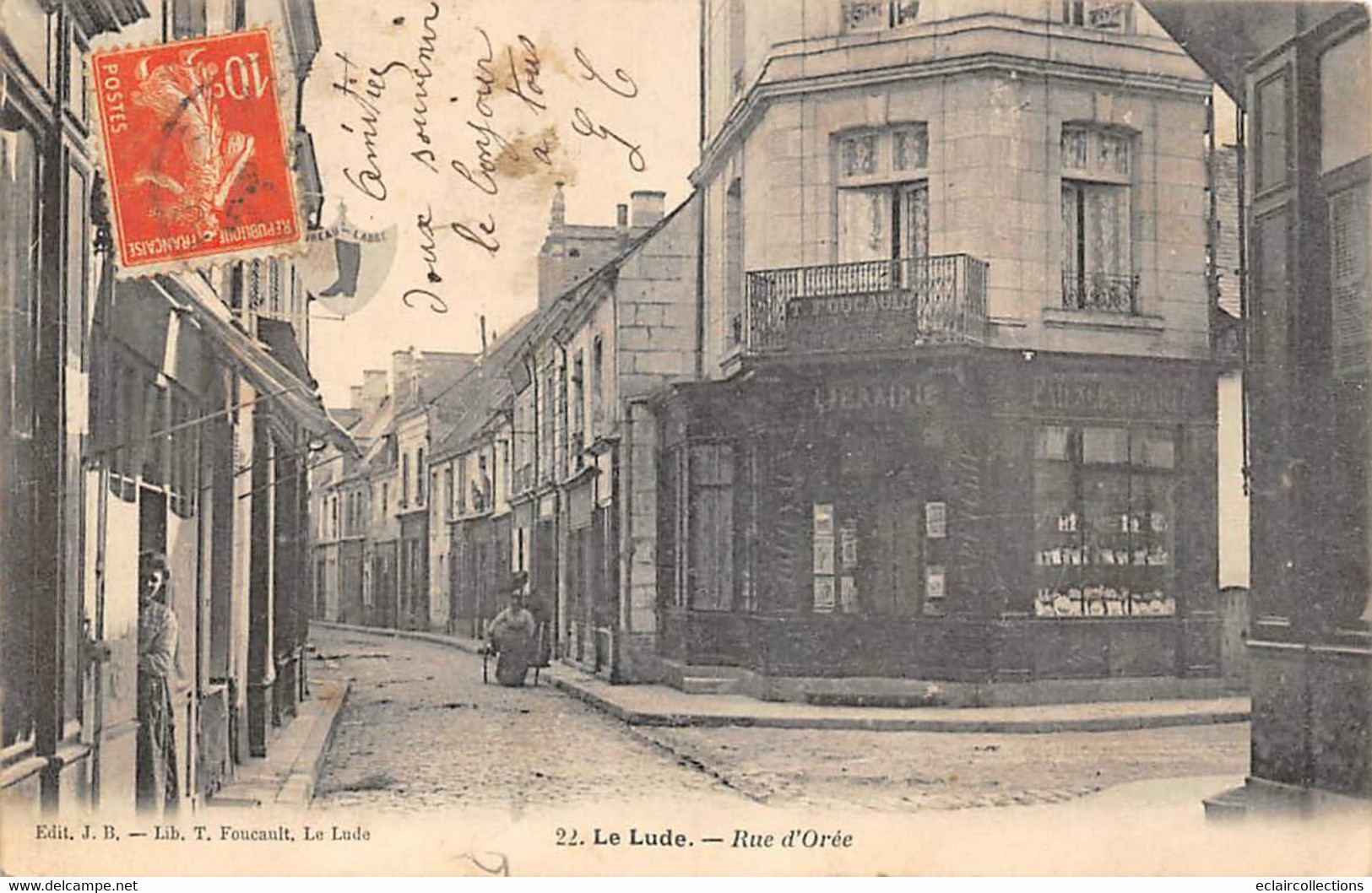 Le Lude     72       Rue D'Orée  . Librairie   N° 22   (voir Scan) - Other & Unclassified