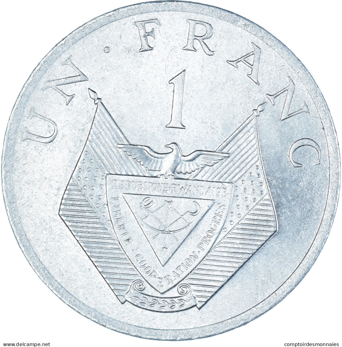 Monnaie, Rwanda, Franc, 1977 - Rwanda