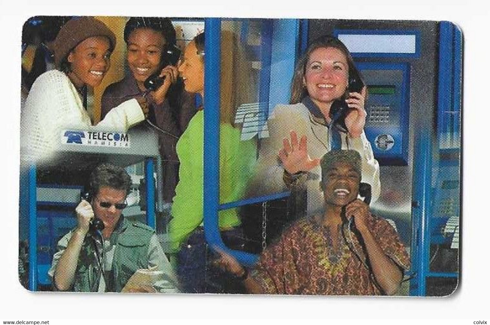 NAMIBIE REF MV CARDS NMB-215 N$20 + 2 PEOPLE PHONING 1 SO3 Date 2003 - Namibië