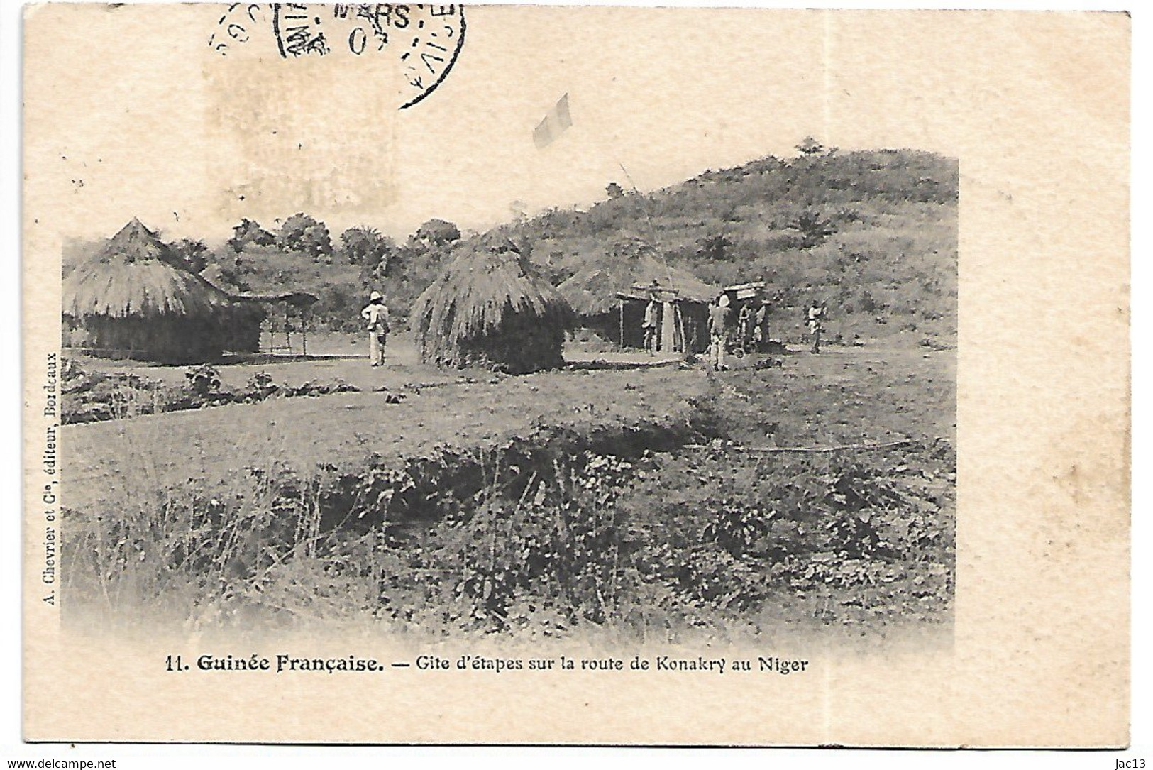 L120D877 - Guinée Française - 11 Gite D'étapes Sur La Route De Konakry Au Niger - Guinée Française