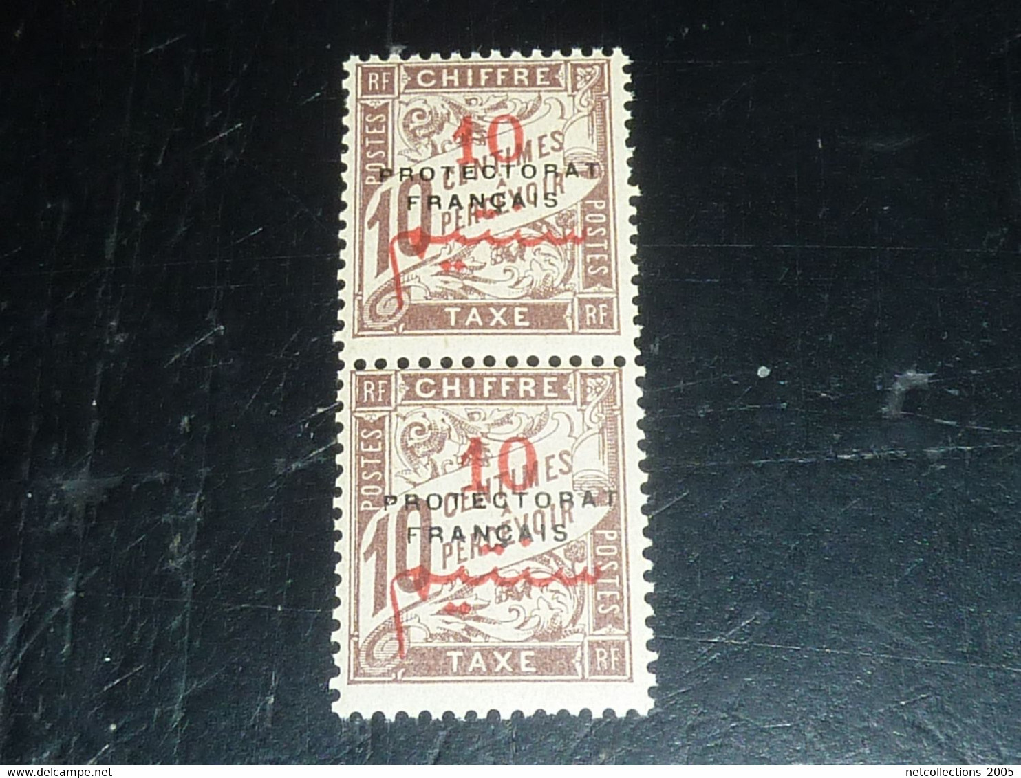 TIMBRE DU MAROC Bureaux Français 1915 N°19 TIMBRE TAXE PAIRE VERTICALE - SANS CHARNIERE (DOC-F2) - Portomarken