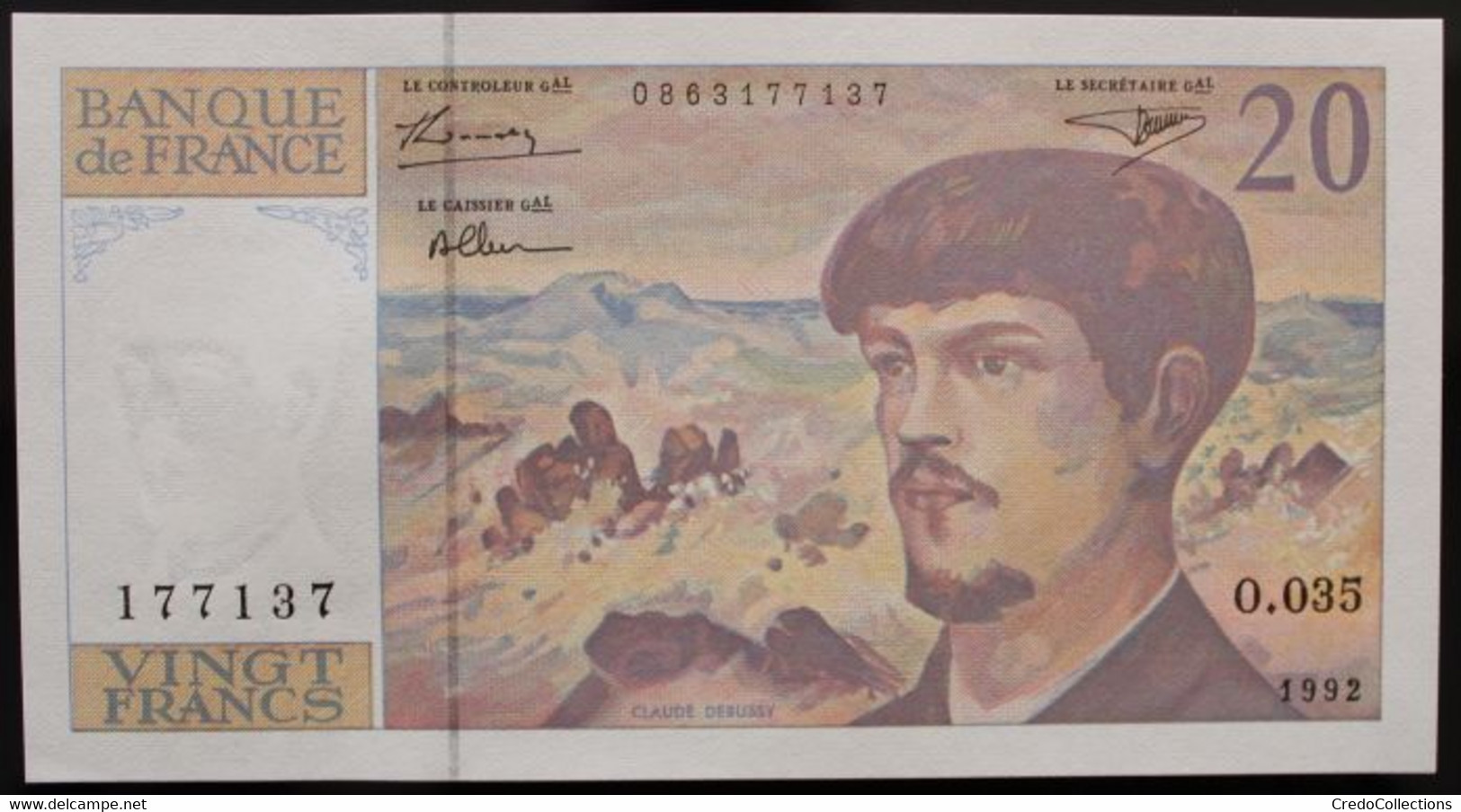 France - 20 Francs - 1992 - PICK 151f.1 / F66bis.3 - NEUF - 20 F 1980-1997 ''Debussy''