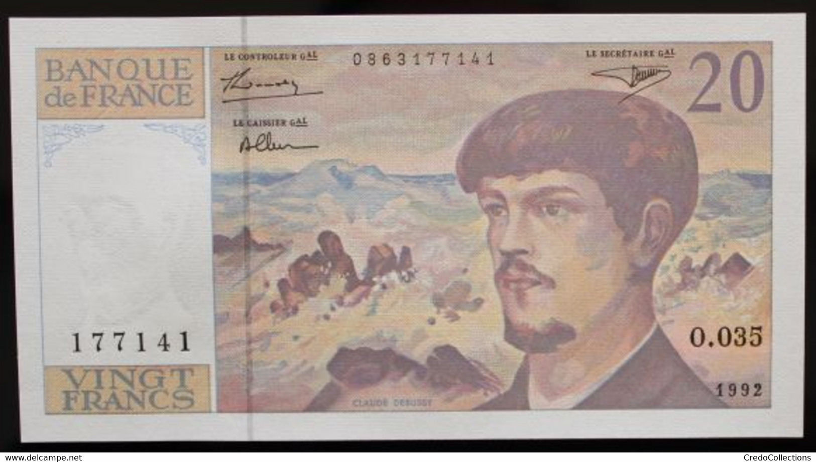 France - 20 Francs - 1992 - PICK 151f.1 / F66bis.3 - NEUF - 20 F 1980-1997 ''Debussy''