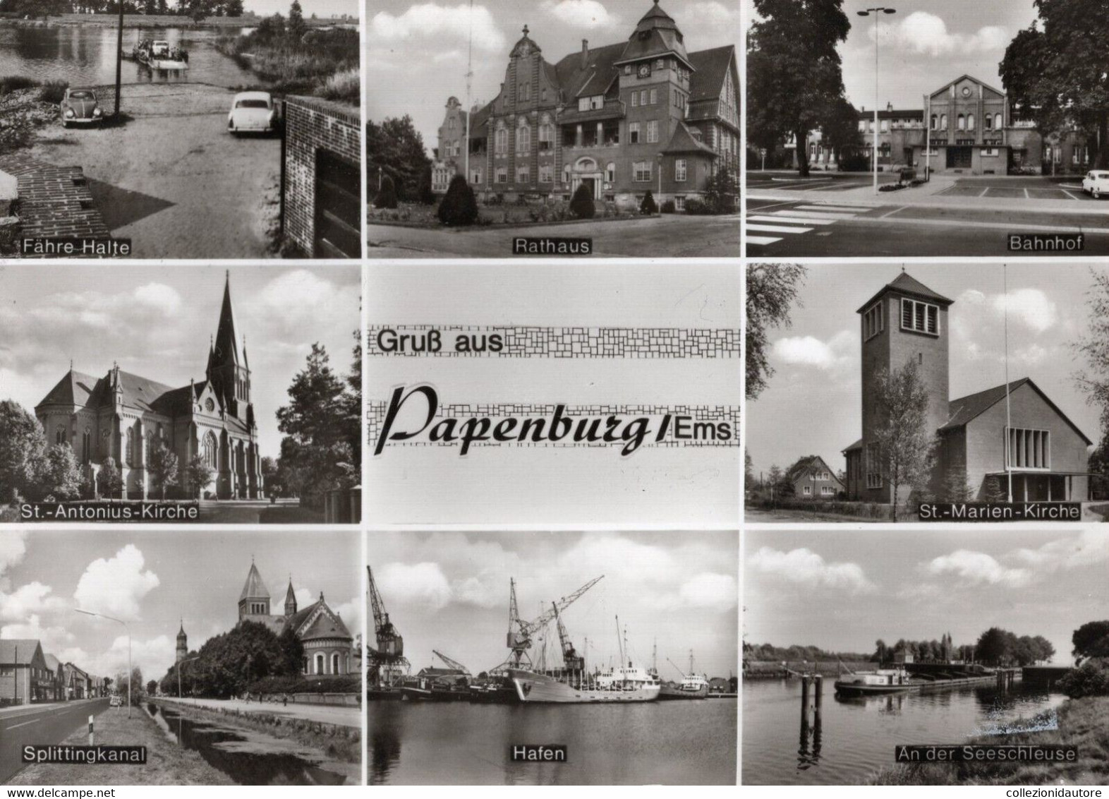 GERMANY - GRUß AUS PAPENBURG - EMS - VEDUTINE - CARTOLINA FG SPEDITA NEL 1972 - Papenburg