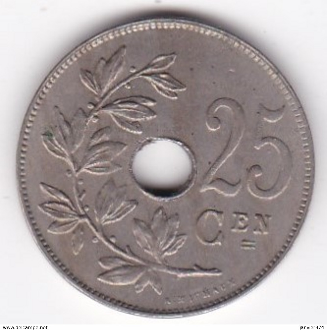 Belgique 25 Centimes 1922 , Legende Flamande , Albert I , En Cupronickel , KM# 69 - 25 Centimes