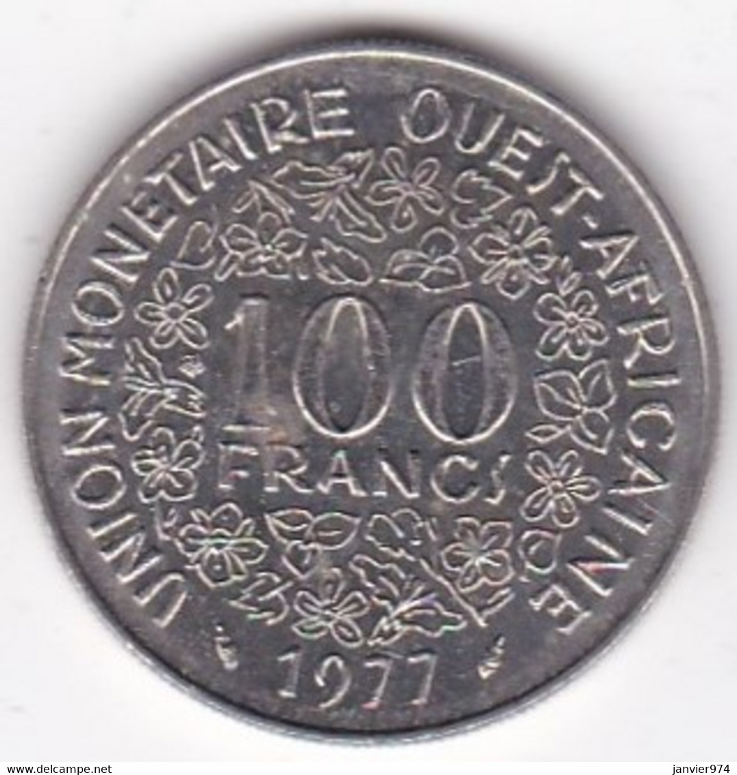 États De L'Afrique De L'Ouest 100 Francs 1977 , En Nickel, KM# 4 - Sonstige – Afrika