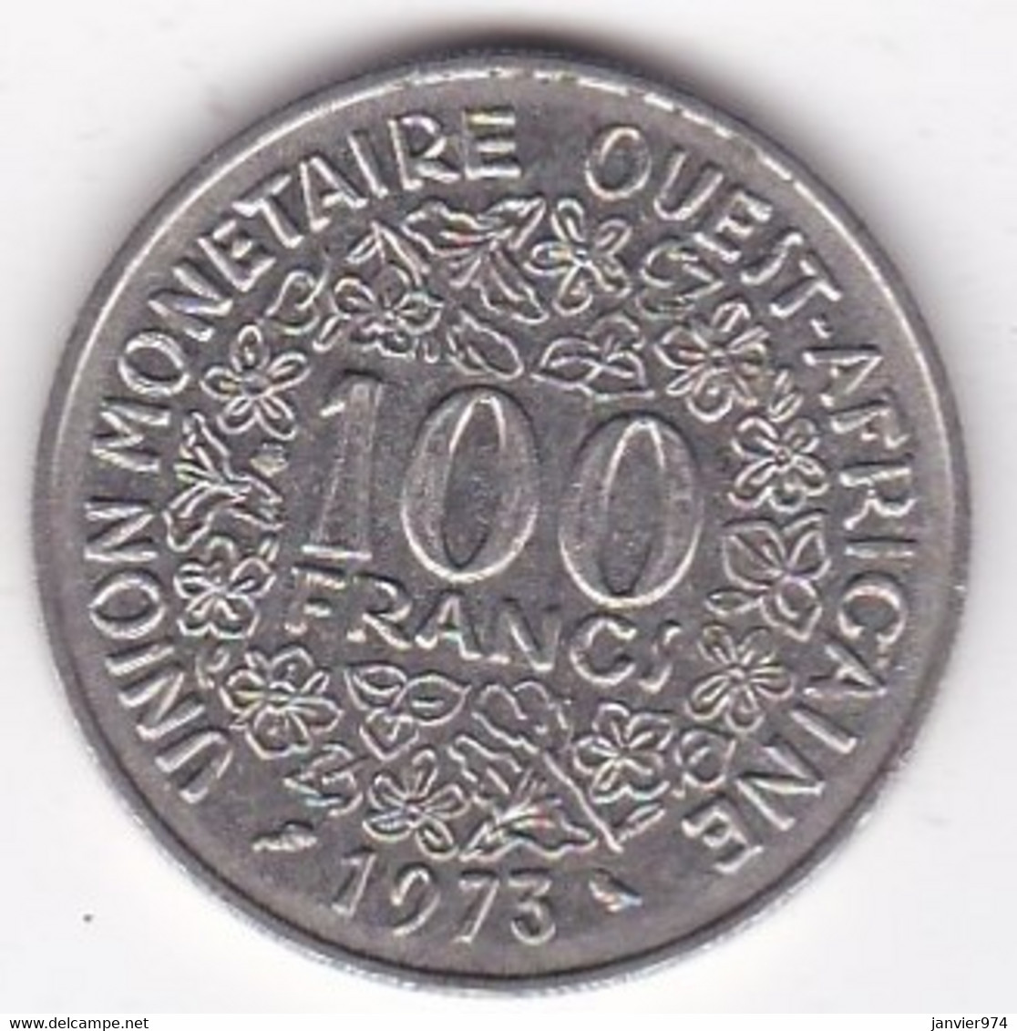 États De L'Afrique De L'Ouest 100 Francs 1973 , En Nickel, KM# 4 - Andere - Afrika