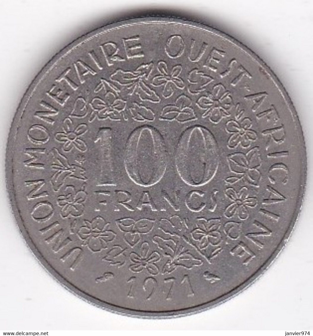 États De L'Afrique De L'Ouest 100 Francs 1971 , En Nickel, KM# 4 - Autres – Afrique