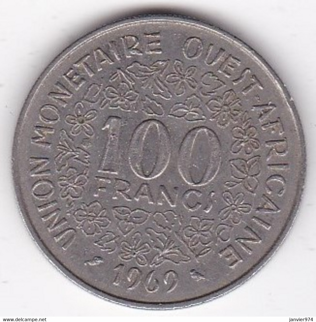 États De L'Afrique De L'Ouest 100 Francs 1969 , En Nickel, KM# 4 - Andere - Afrika