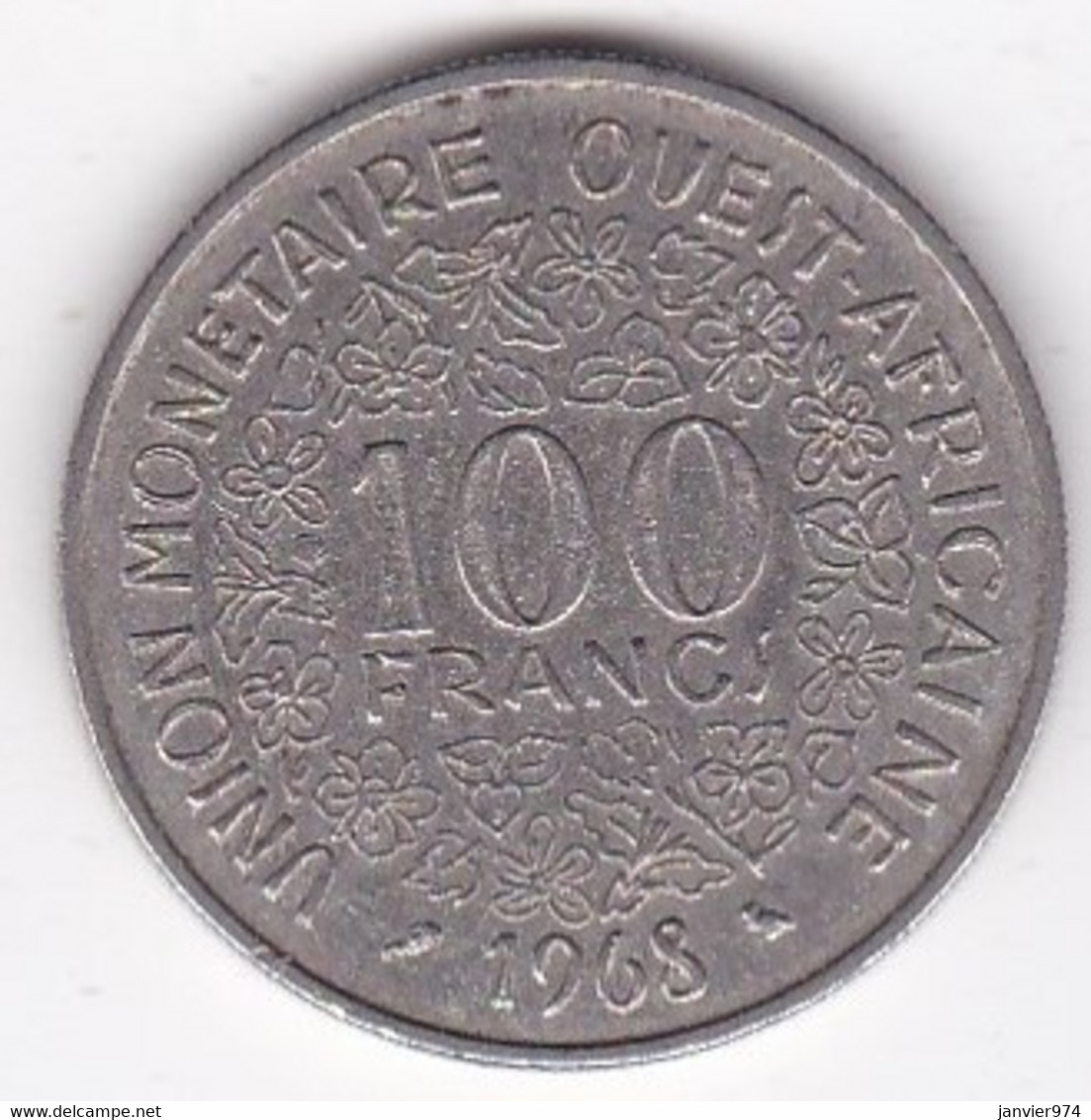 États De L'Afrique De L'Ouest 100 Francs 1968 , En Nickel, KM# 4 - Sonstige – Afrika