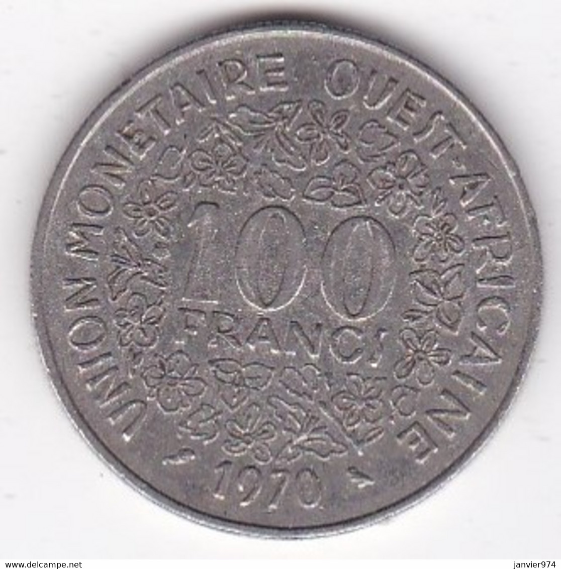 États De L'Afrique De L'Ouest 100 Francs 1970 , En Nickel, KM# 4 - Other - Africa