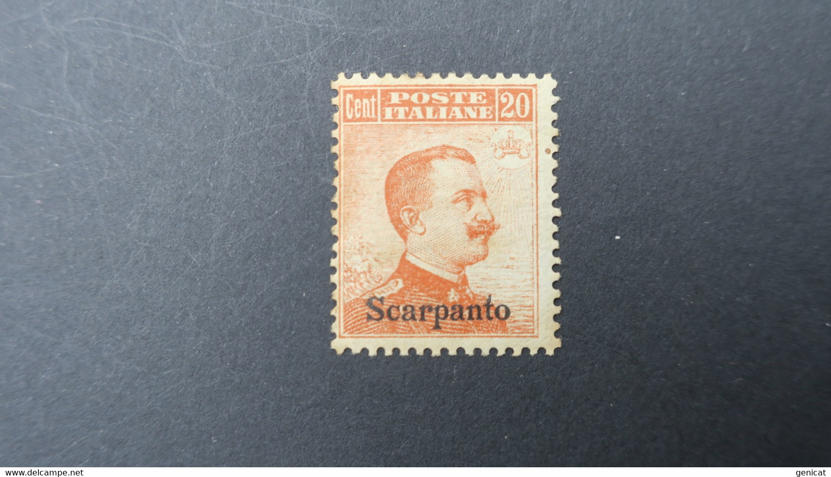 Egée Scarpanto Colonies Italiennes Yvert N° 9 ( Sans Filigrane , No Watermark ) Neuf* - Egeo (Scarpanto)