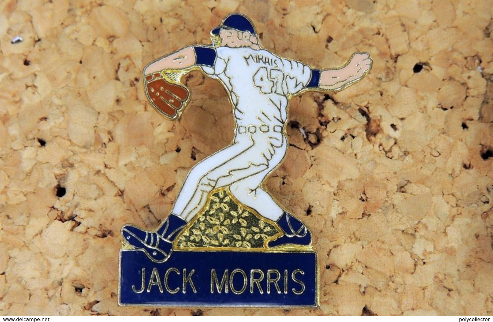 Pin's SPORT - BASEBALL USA - Jack MORRIS - Verni époxy - Fabricant Inconnu - Béisbol