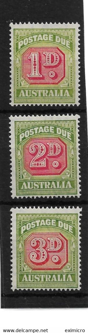 AUSTRALIA 1946 1d, 2d, 3d POSTAGE DUES SG D120/D122 UNMOUNTED MINT Cat £20 - Strafport