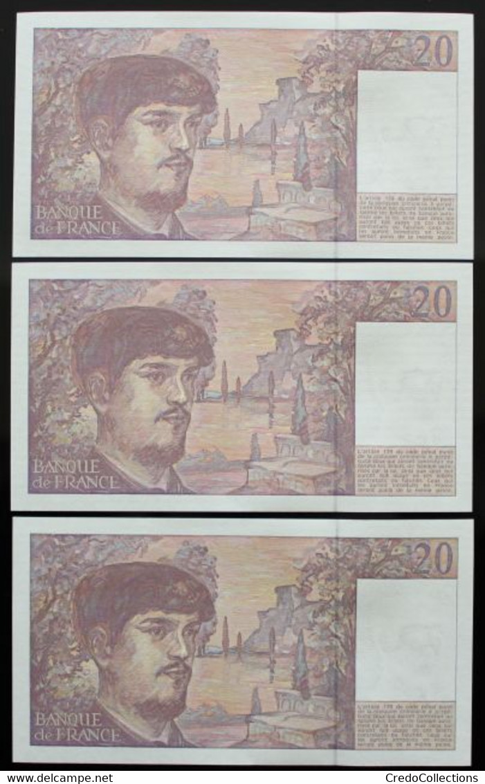 France - 20 Francs - 1992 - PICK 151f.1 / F66bis.3 - NEUF (10 Billets) - 20 F 1980-1997 ''Debussy''