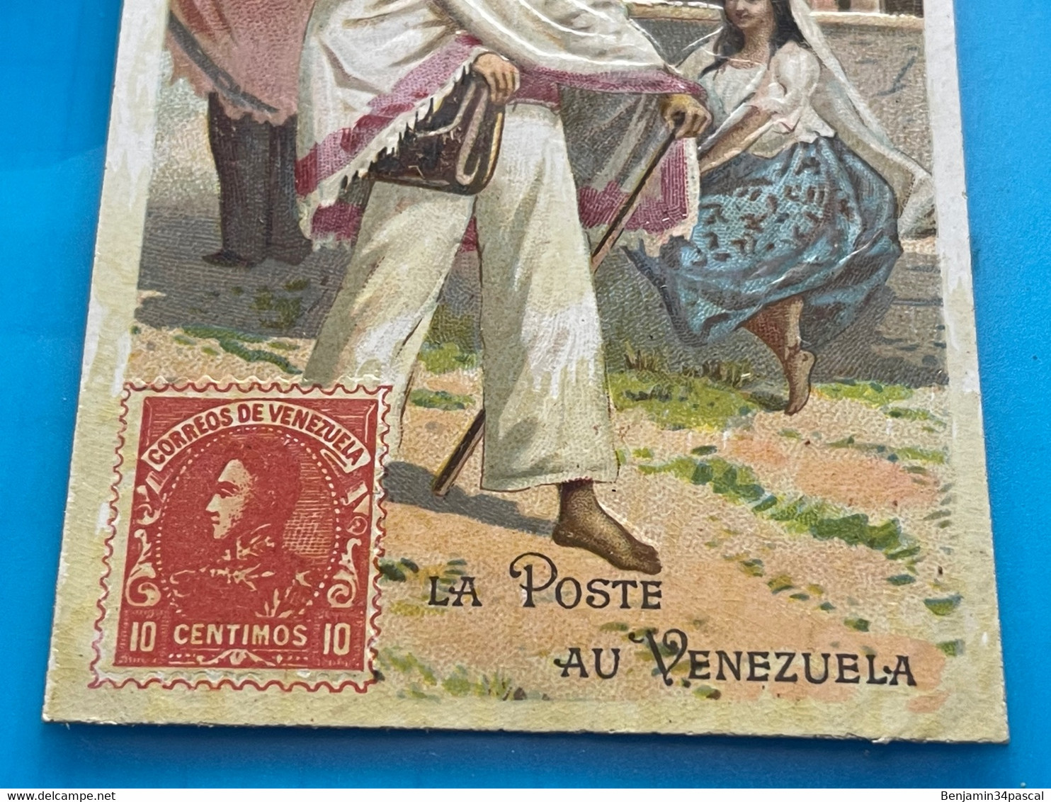 Carte Image Chromo Chocolat Poulain - -La Poste Au Venezuela  - - Chocolate