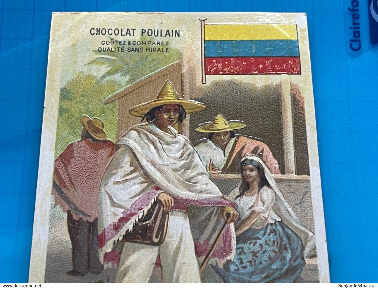 Carte Image Chromo Chocolat Poulain - -La Poste Au Venezuela  - - Cioccolato