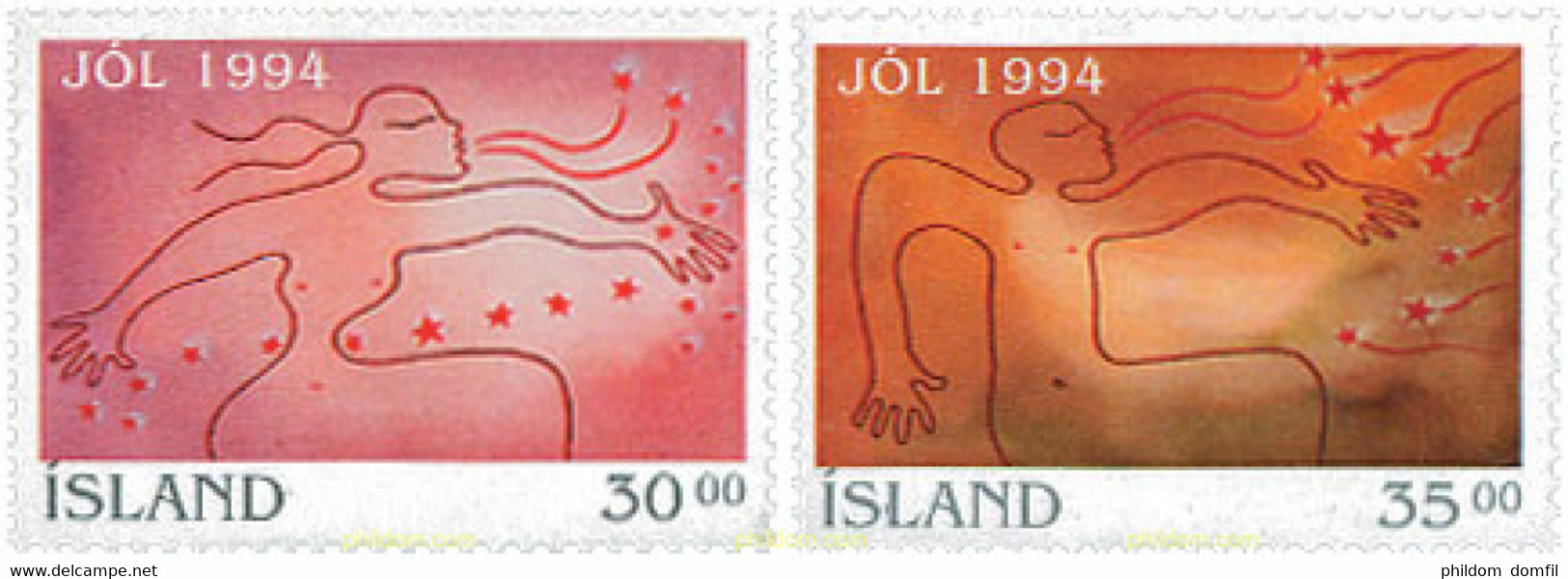 101437 MNH ISLANDIA 1994 NAVIDAD - Lots & Serien