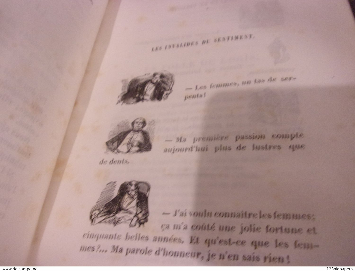 ♥️ 1857 BELLE RELIURE GAVARNI MASQUES ET VISAGES 245 PAGES PAULIN LECHEVALIER