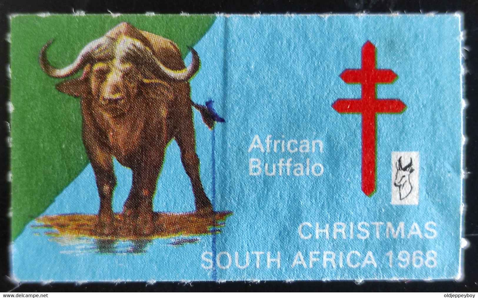 Vignette Vinheta Cinderella SOUTH AFRICA African Buffalo Christmas 1968 IANT - Unused Stamps