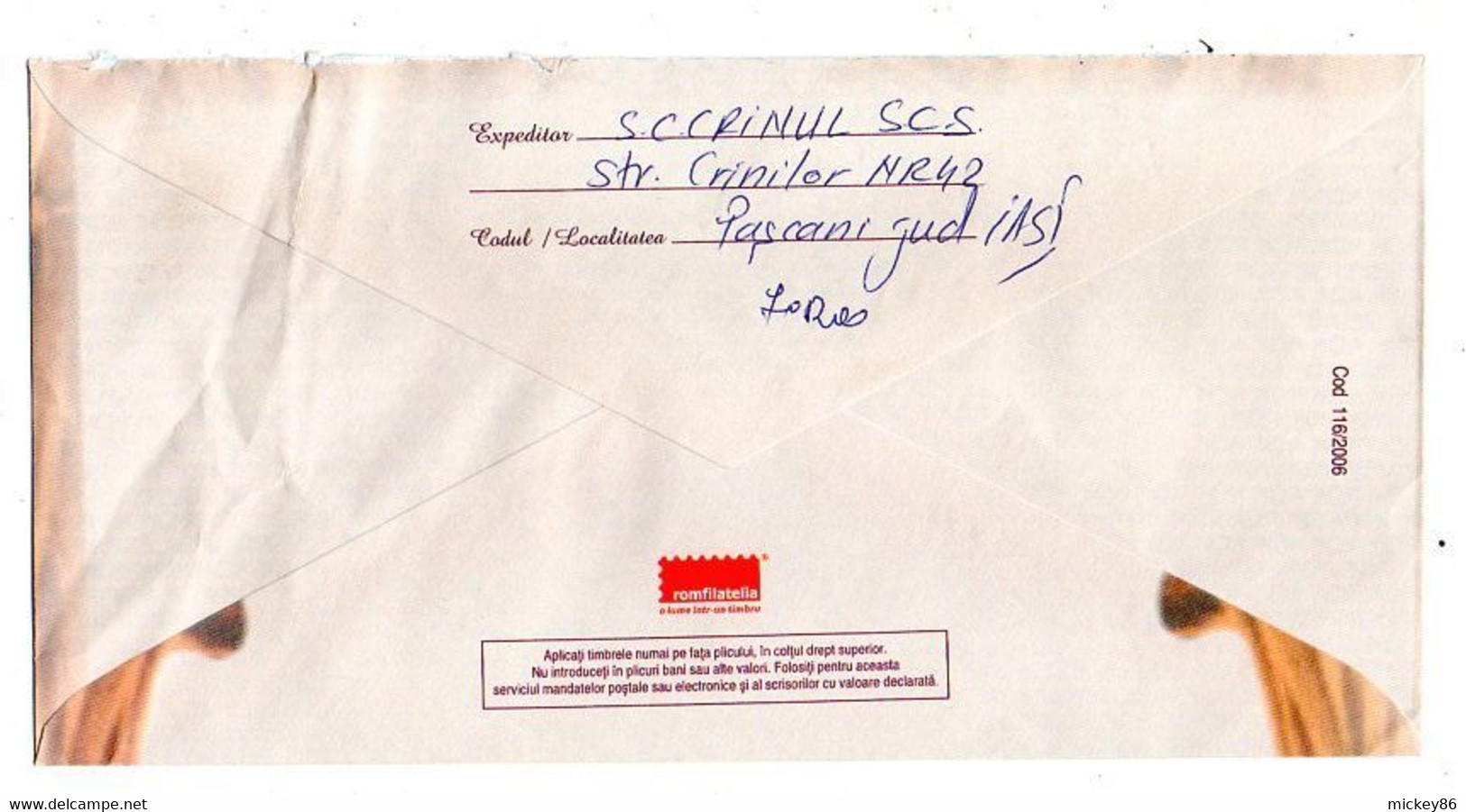 Roumanie --2007--Entier (Dina Cocea)  Lettre Recommandée PASCANI Pour BUCARESTI..timbre En Complément - Postal Stationery