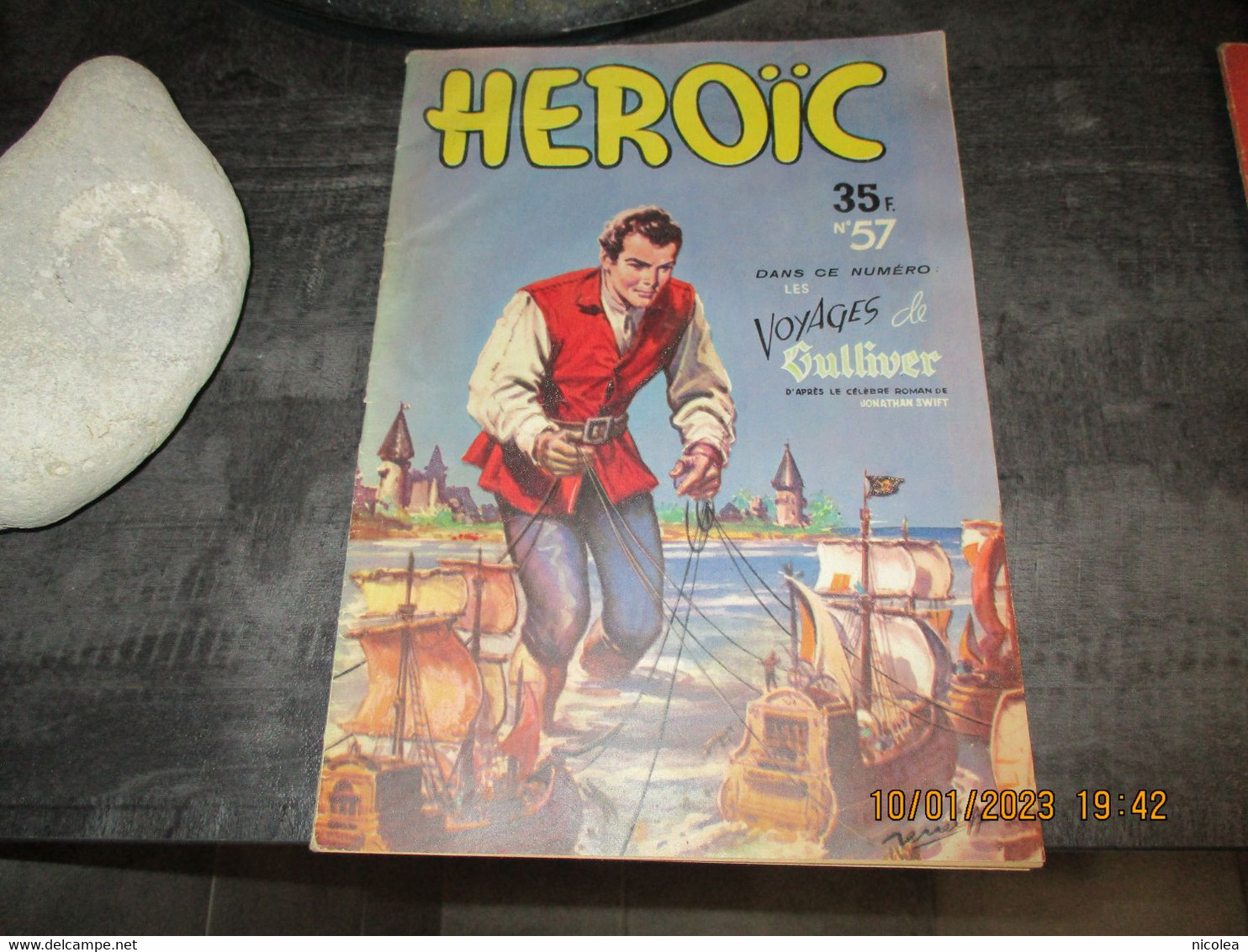 BD  HEROIC N° 57 ( 1952 ) Samson Et Dalila,Frida L'espionne,le Fis De Kinowa ,les Voyages De Gulliver, Popeye T.B.E. - Sagédition